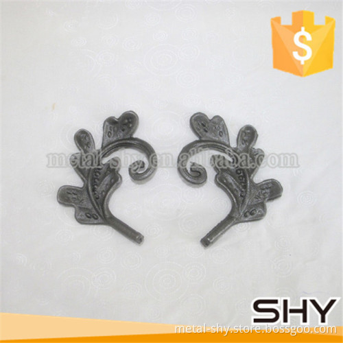 ornamental iron components wrought iron flowers and leaves
